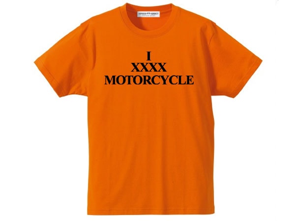 I XXXX MOTORCYCLE T-shirt��I XXXX�⡼������������T����ġ�ORANGE