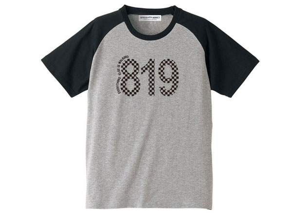 819 Raglan T-shirt��819�饰���T����ġ�GRAY �� BLACK