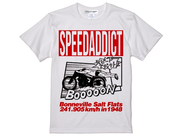 �ڥ��ԡ��ɥ��ǥ����� T-shirt�� �ʡ�SPEED ADDICT T����ġۡ�WHITE