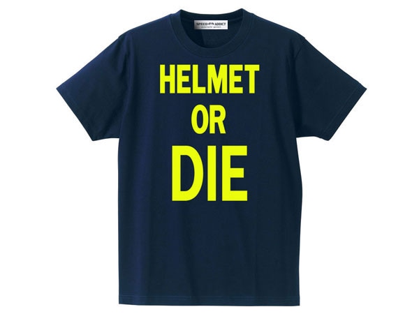 HELMET OR DIE T-shirt�ʥإ��å�or����T����ġ�NAVY