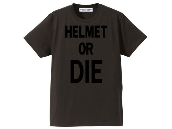 HELMET OR DIE T-shirt�ʥإ��å�or����T����ġ�CHACOAL