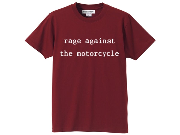 rage against the motorcycle T-shirt�ʥ쥤���������󥹥ȥ��⡼������������T����ġ�BURGUNDY