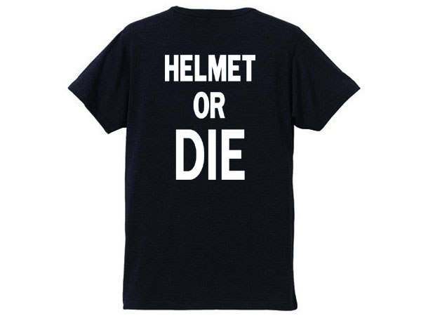 HELMET OR DIE POCKET T-shirt BACK PRINT�ʥإ��å�or�����ݥ��å�T����ĥХå��ץ��ȡ�BLACK