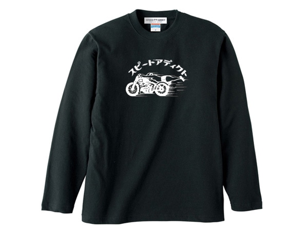 ���ԡ��ɥ��ǥ����� L/S T-shirt��SPEED ADDICT���󥰥��꡼��T����ġ�BLACK