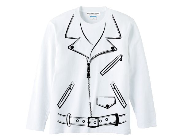 ���ޤ��� W RIDERS L/S T-shirt���٤����ȥ���ץ륤���trompe-l'oei�˥��֥�饤���������󥰥��꡼��T����ġ�WHITE