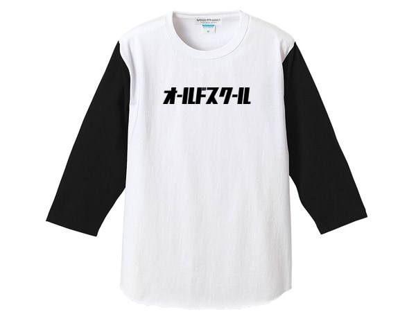 ������ɥ������� �����ץ��� 3/4 Sleeves T-shirt��OLDSKOOL�����ץ���3/4���꡼��T����ġ�WHITE �� BLACK