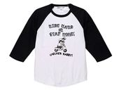 CHECKER RABBIT Raglan 3/4 Sleeves T-shirt�ʥ����å�����ӥåȥ饰���3/4���꡼��T����ġ�WHITE �� BLACK