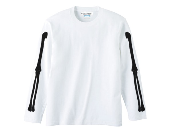 BONE L/S T-shirt�ʥܡ�����󥰥��꡼��T����ġ�WHITE