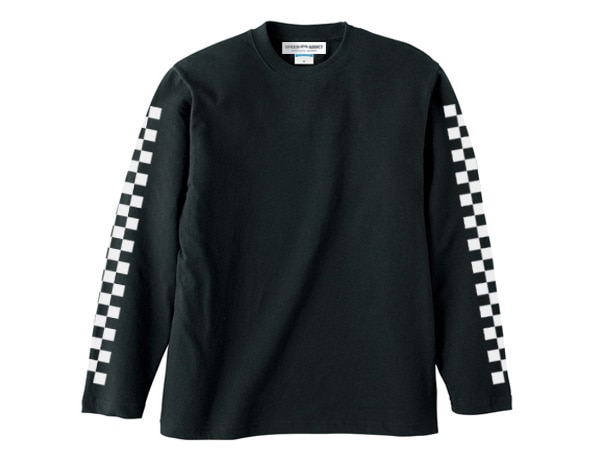 µCHECKER L/S T-shirt��µ�����å������󥰥��꡼��T����ġ�BLACK