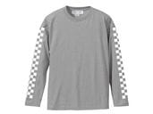 µCHECKER L/S T-shirt��µ�����å������󥰥��꡼��T����ġ�GRAY