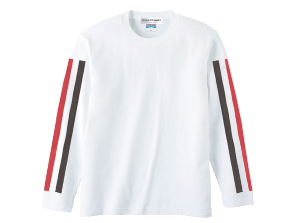 60's RACING STRIPE L/S T-shirt��60s�졼���󥰥��ȥ饤�ץ��󥰥��꡼��T����ġ�BELL STRIPE WHITE