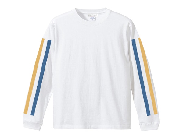 60's RACING STRIPE L/S T-shirt��60s�졼���󥰥��ȥ饤�ץ��󥰥��꡼��T����ġ�BUCO STRIPE WHITE