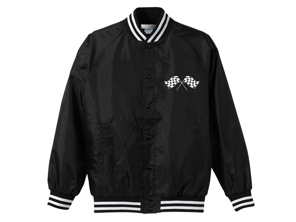  CHECKER FLAGS NYLON STADIUM JKT�ʥ����å����ե�å��ʥ����󥹥������ॸ�㥱�åȡ�BLACK