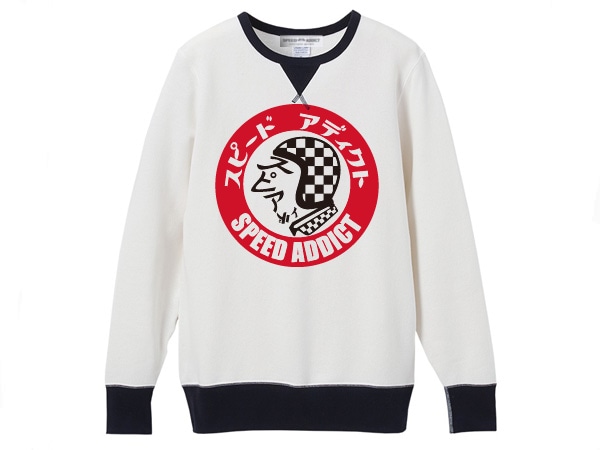 SPEED ADDICT TRADE MARK 2TONE SWEATʥԡɥǥȥȥ졼ɥޡġȡ󥹥åȡWHITE