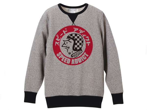 SPEED ADDICT TRADE MARK 2TONE SWEATʥԡɥǥȥȥ졼ɥޡġȡ󥹥åȡGRAY