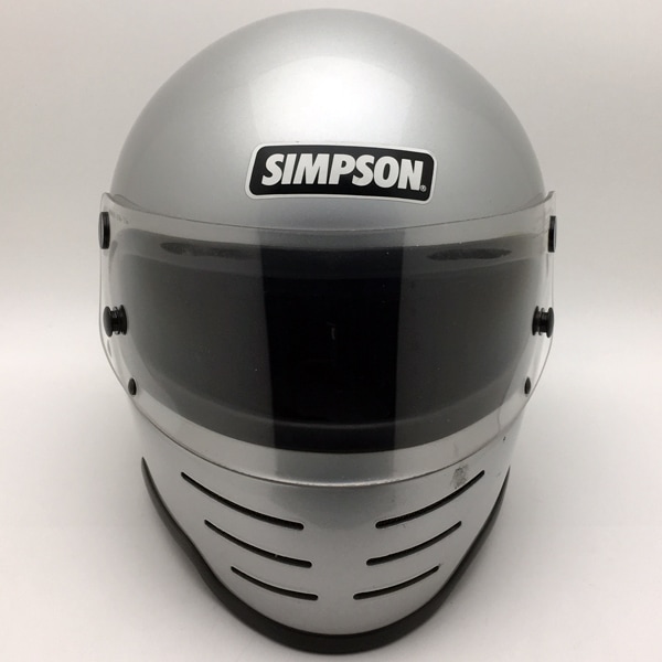 simpson M62 ヘルメット snell80 sシェル 純正シールド付 SIMPSON M62 SILVER 55cm | SPEED ADDICT