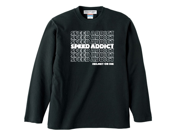 SPEED ADDICT�� L/S T-shirt�ʥ��ԡ��ɥ��ǥ����ȥ��󥰥��꡼��T����ġ�BLACK