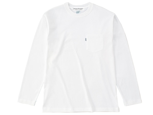 POCKET L/S T-shirt�ʥݥ��åȥ��󥰥��꡼��T����ġ�WHITE