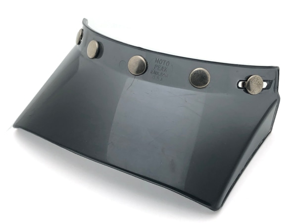 70's USA�� VINTAGE PAULSON MOTO PEAK VISOR 5snap��70s�ӥ�ơ����ݡ��륽���ȥԡ����Х�����5���ʥåס�SMOKE 