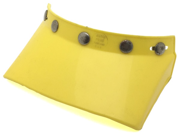70's USA�� VINTAGE PAULSON MOTO PEAK VISOR 5snap��70s�ӥ�ơ����ݡ��륽���ȥԡ����Х�����5���ʥåס�YELLOW