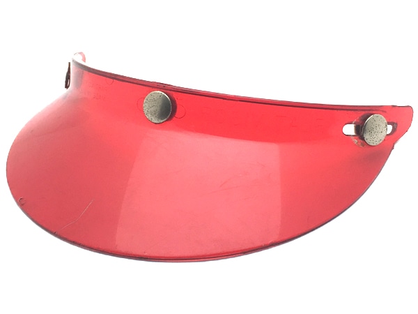 70's USA�� VINTAGE FLAT VISOR��70s�ӥ�ơ����ե�åȥХ�������CLEAR RED