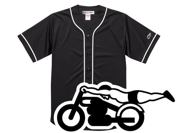 µ���ԡ��ɥ��ǥ����� BASEBALL SHIRT��µSPEED ADDICT�١����ܡ��륷��ġ�BLACK