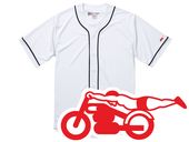 µ���ԡ��ɥ��ǥ����� BASEBALL SHIRT��µSPEED ADDICT�١����ܡ��륷��ġ�WHITE