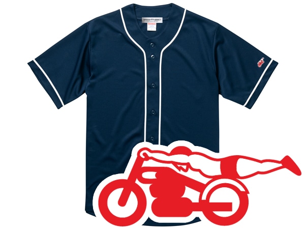 µԡɥǥ BASEBALL SHIRTµSPEED ADDICT١ܡ륷ġNAVY