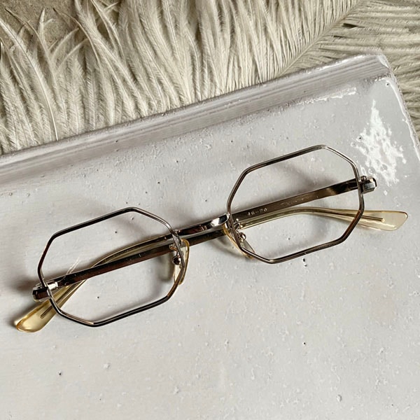 12/31～1/3休業】60's FRANCE Octagon Frame（オクタゴン メガネ