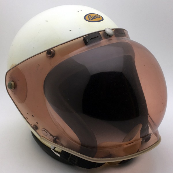 60's 当時物シールド 純正チンカップ付 BUCO RESISTAL WHITE 59cm