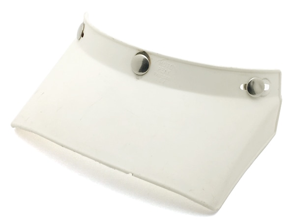 70's USA�� VINTAGE PAULSON MOTO PEAK VISOR 3snap��70s�ӥ�ơ����ݡ��륽���ȥԡ����Х�����3���ʥåס�WHITE