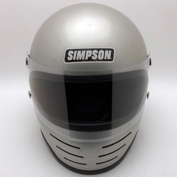 ⭐️替えシールド付⭐️SIMPSON ヘルメット62㎝　期間限定値下げ 2月6日値下】BHVシールド付 SIMPSON M61 SILVER 58cm | SPEED ADDICT