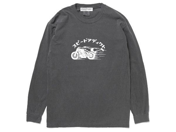 GARMENT DYED ���ԡ��ɥ��ǥ����� L/S T-shirt��SPEED ADDICT���󥰥��꡼��T����ġ�PEPPER