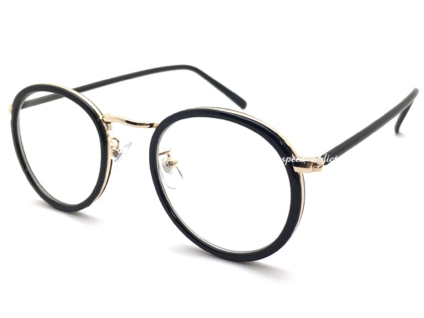 CLASSIC ROUND SUNGLASS�ʥ��饷�å��饦��ɥ��󥰥饹��BLACK/GOLD �� CLEAR