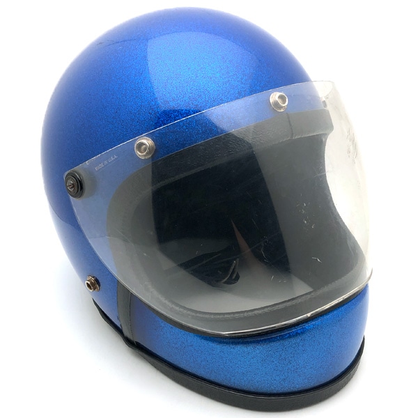 可変式シールド付 FULLFACE BLUE METALFLAKE 57cm | SPEED ADDICT