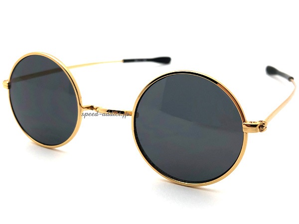 NOSE PADLESS METAL �ݴ�� SUNGLASS�ʥΡ����ѥåɥ쥹�᥿��饦��ɥ��󥰥饹��GOLD �� SMOKE
