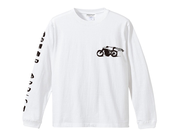 SPEED ADDICT  L/S T-shirtʥԡɥǥTġWHITE