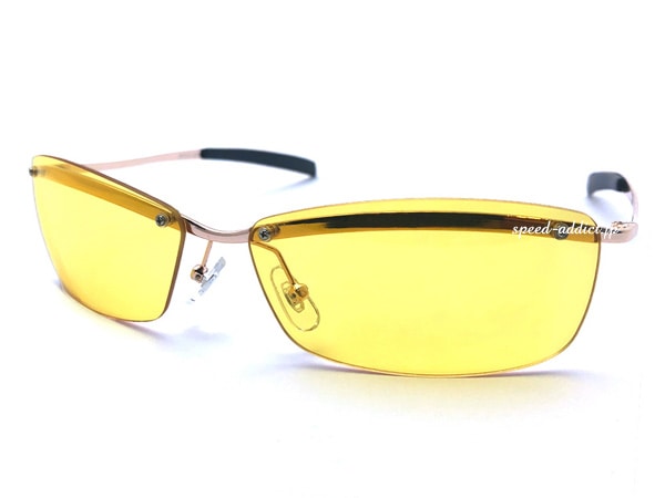 BACK RIM METAL BROW SUNGLASS�ʥХå����᥿��֥������󥰥饹��GOLD �� YELLOW MIRROR
