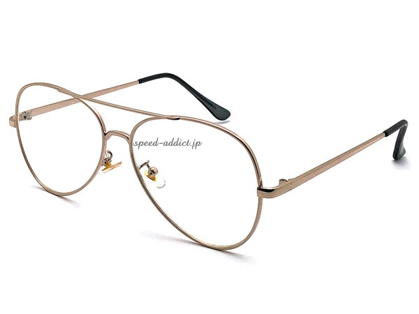 W BRIDGE TEARDROP SUNGLASS��W�֥�å��ƥ����ɥ��åץ��󥰥饹��GOLD �� CLEAR