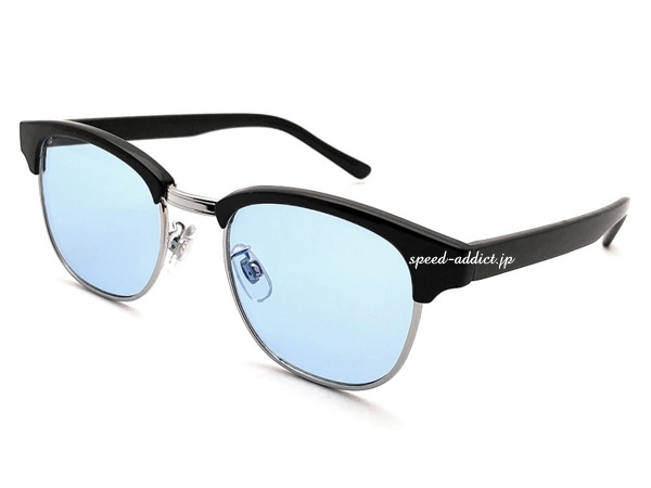 SIRMONT BROW LEXINGTON SUNGLASS�ʥ������ȥ֥����쥭����ȥ󥵥󥰥饹��BLACK/SILVER �� LIGHT BLUE