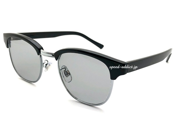 SIRMONT BROW LEXINGTON SUNGLASS�ʥ������ȥ֥����쥭����ȥ󥵥󥰥饹��BLACK/SILVER �� LIGHT SMOKE