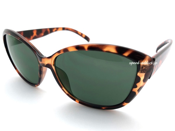SQUARE CAT'S EYE SUNGLASS�ʥ�����������åĥ������󥰥饹�ˤ٤ù� �� GREEN