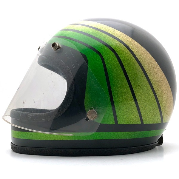 アークティックキャット　ビンテージヘルメット シールド付 ARCTIC CAT BLACK × GREEN 60cm | SPEED ADDICT