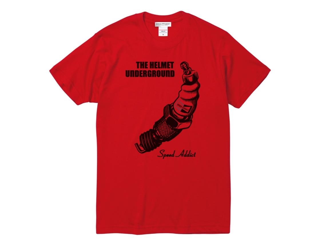 THE HELMET UNDERGROUND T-shirt�ʥإ��åȥ���������饦���T����ġ�RED