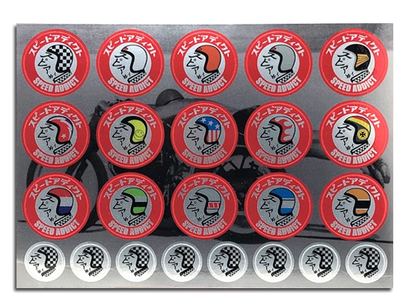 VINTAGE JET HELMET Sticker SeatʥƥåȡSILVER METALLIC