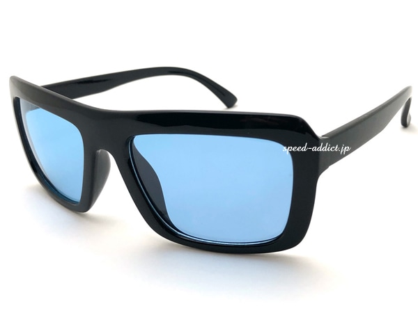 POLARIZED SQUARE TEARDROP SUNGLASSиƥɥåץ󥰥饹BLACK  иLIGHT BLUE