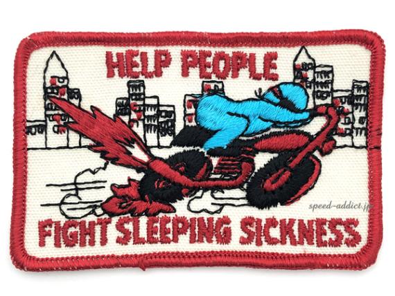 60's VINTAGE HELP PEOPLE FIGHT SLEEPING SICKNESS WAPPEN ��60s�ӥ�ơ�����åڥ��