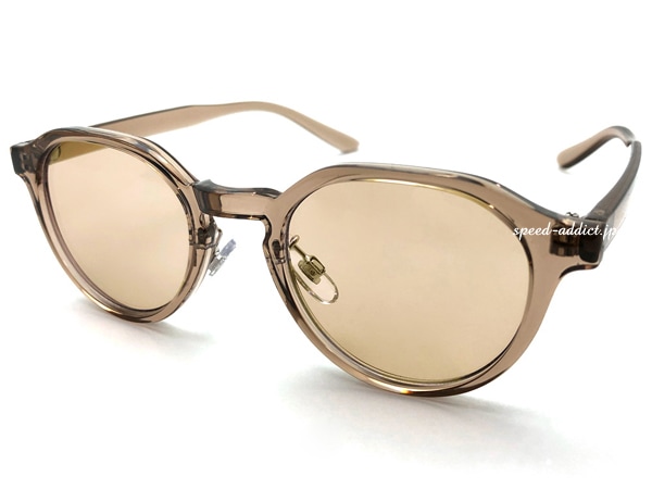 CROWN PANTO BOSTON SUNGLASS�ʥ��饦��ѥ�ȥܥ��ȥ󥵥󥰥饹��CLEAR BROWN �� LIGHT BROWN