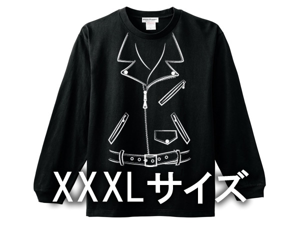 XXXL������ ���ޤ��� W RIDERS L/S T-shirt��3XL SIZE �٤����ȥ���ץ륤���trompe-l'oei�˥��֥�饤���������󥰥��꡼��T����ġ�BLACK
