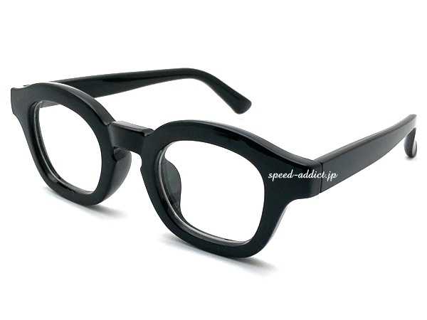 BOLD FRAME KEYHOLE BRIDGE BOSTON SUNGLASS�ʥܡ���ɥե졼�७���ۡ���֥�å��ܥ��ȥ󥵥󥰥饹��BLACK �� CLEAR